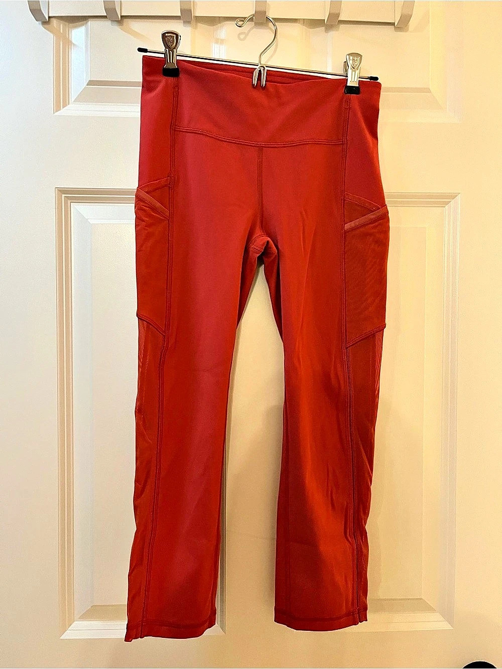 lululemon Pace Rival High-Rise Crop 22" Red Leggings Size 4